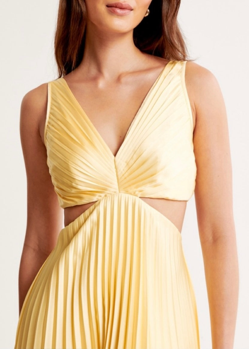 Marina - Vestido Largo Plisado