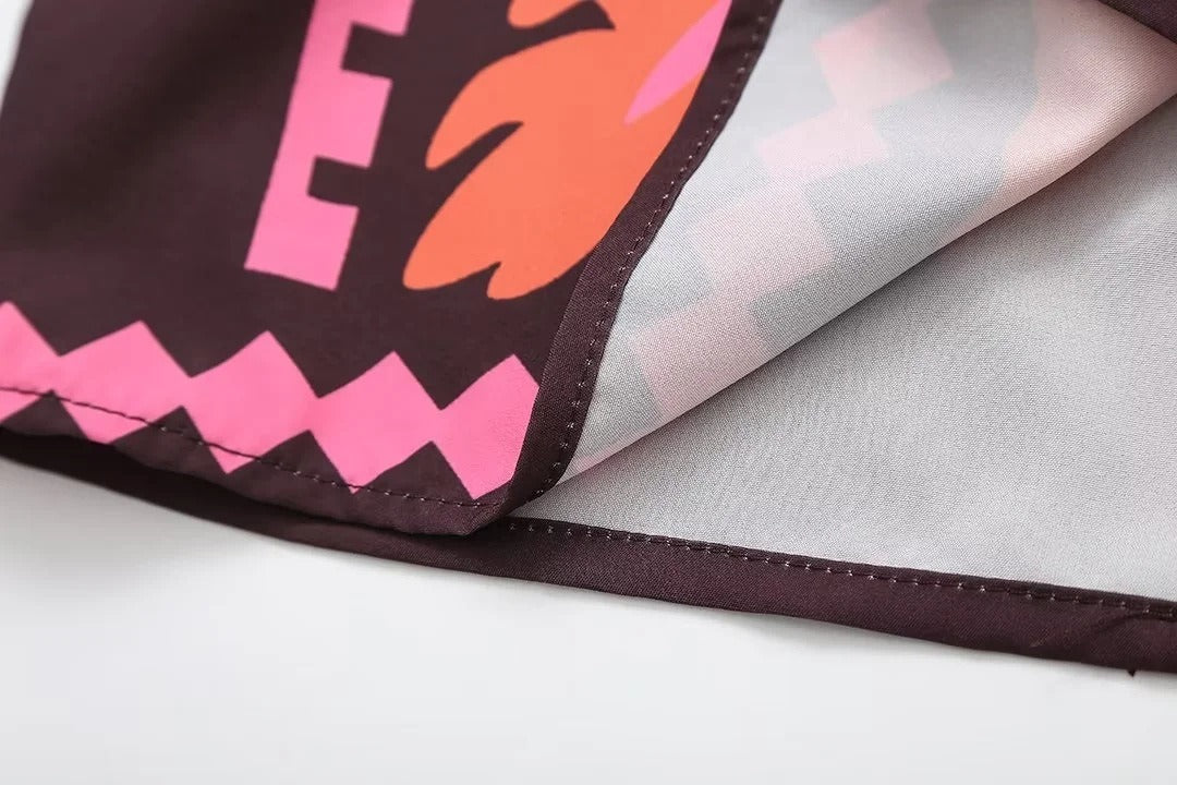 Katia - Conjunto estampado Top y Falda