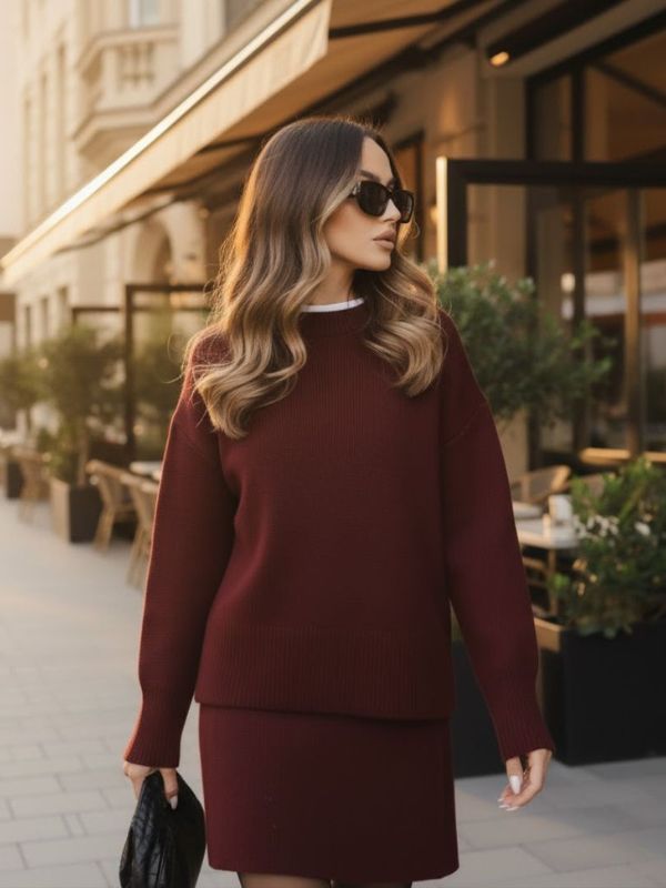 Conjunto de punto acogedor