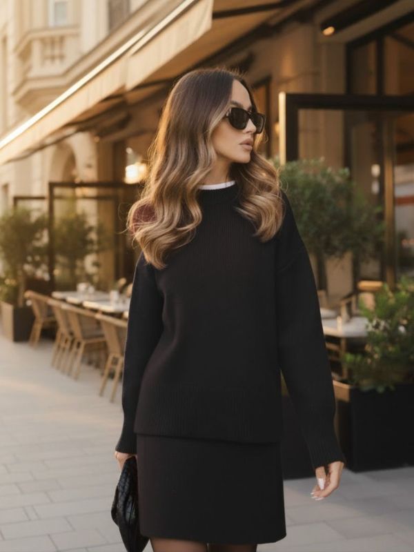 Conjunto de punto acogedor