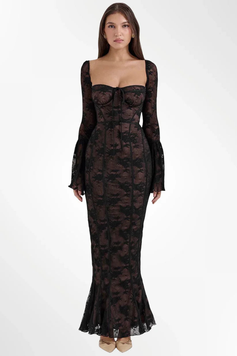 Allegra - Vestido largo de encaje